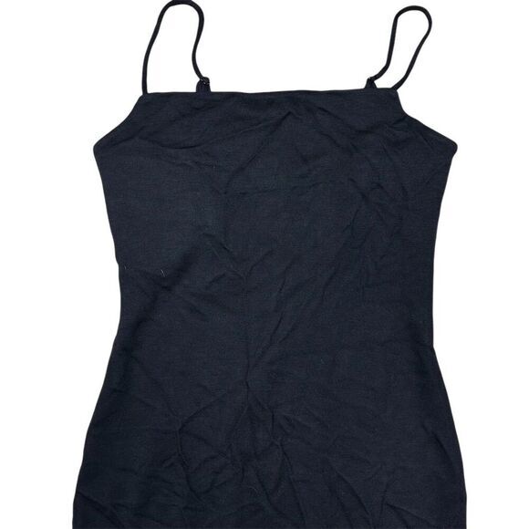 NWT Madewell Women's XS‎ Black Knit Tank Midi Dress Sleeveless Summer - Picture 5 of 10